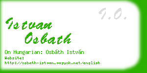 istvan osbath business card